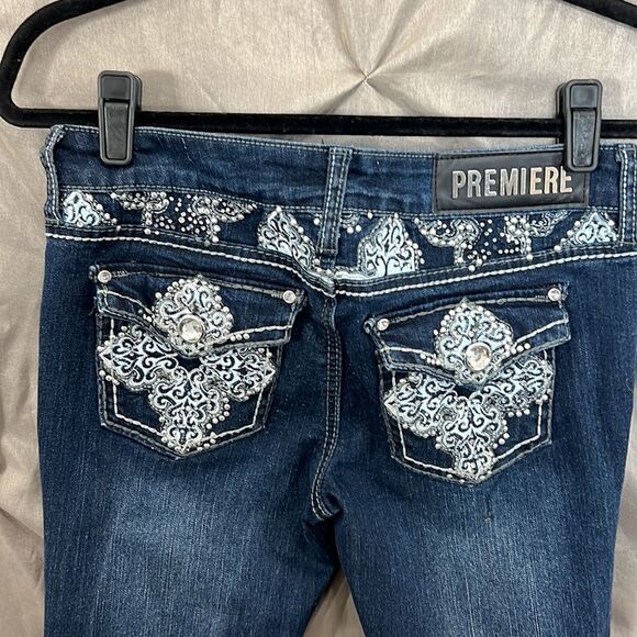 Premier by route 21 in stone and stud adorned jeans - Picture 7 of 12